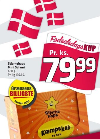 Fleggaard Stjernehaps Mini Salami tilbud