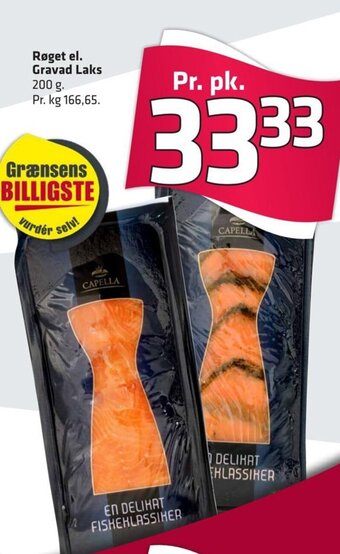 Fleggaard Røget El. Gravad Laks tilbud