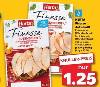 Kaufland Herta Finesse Aufschnitt tilbud