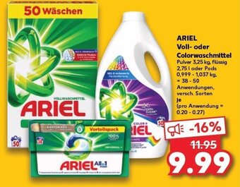Kaufland Ariel Voll-oder Colorwaschmittel tilbud
