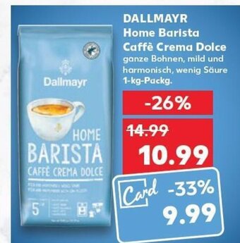 Kaufland Dallmayr Home Barista Caffé Crema Dolce tilbud