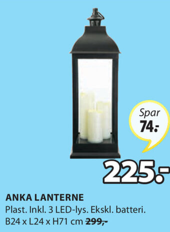 JYSK Anka Lanterne B24xL24xH71 cm tilbud