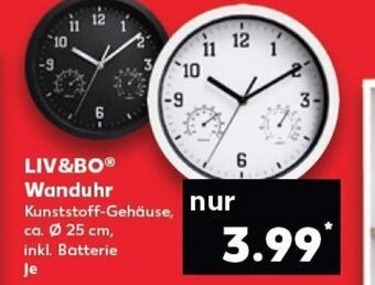 Kaufland Liv & Bo Wanduhr tilbud