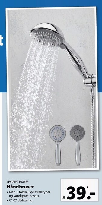 Lidl Livarno home håndbruser tilbud