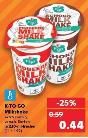 Kaufland K-To Go Milkshake tilbud