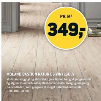 XL-BYG Moland Bastion Natur eg Vinylgulv tilbud