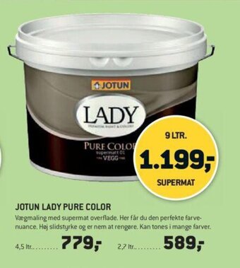 XL-BYG Jotun Lady Pure Color tilbud