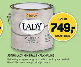 XL-BYG Jotun Lady Minerals Kalkmaling tilbud