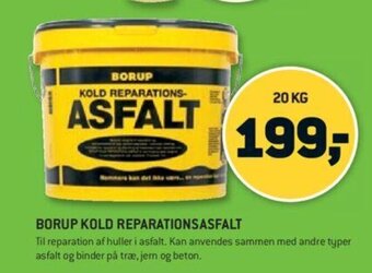 XL-BYG Borup Kold Reparationsasfalt tilbud