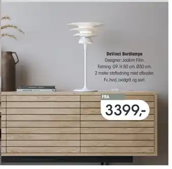 DaVinci Bordlampe