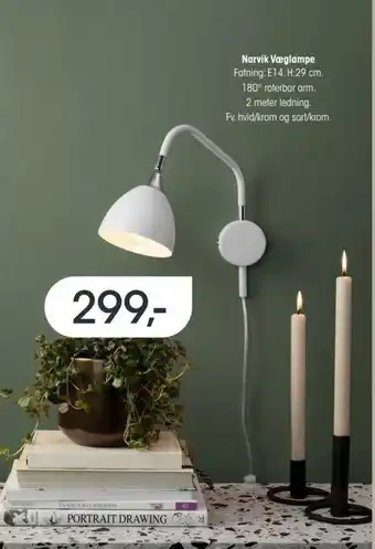 Euronics Narvik Væglampe tilbud