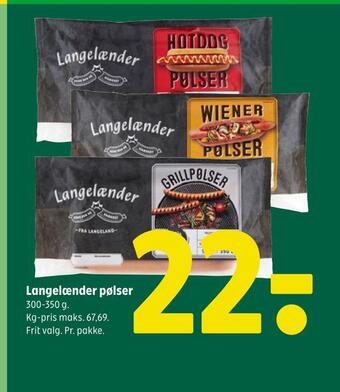Coop 365 Langelænder pølser tilbud