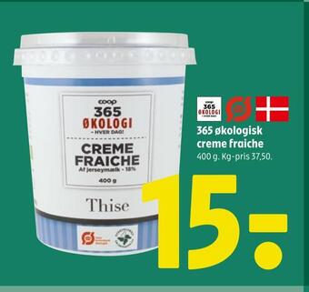 Coop 365 365 økologisk creme fraiche tilbud