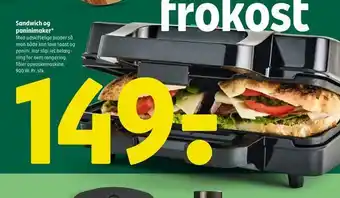 Coop 365 Sandwich og paninimaker tilbud