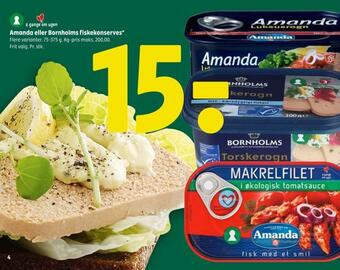 Coop 365 Amanda eller bornholms fiskekonserves tilbud