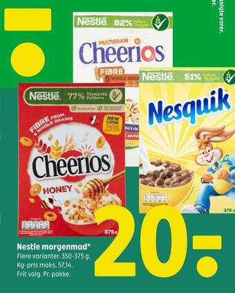 Coop 365 Nestle morgenmad tilbud