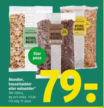 Coop 365 Mandler, hassel nødder eller valnødder*. tilbud