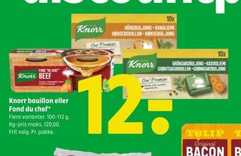 Coop 365 Knorr bouillon eller fond du chef tilbud