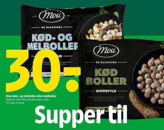 Mou kød- og melboller eller kødboller