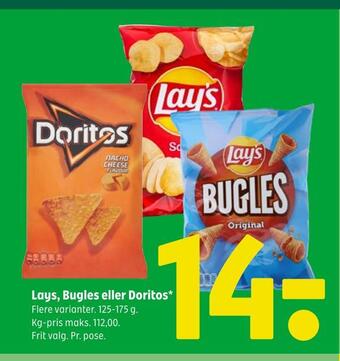 Coop 365 Lays, bugles eller doritos tilbud