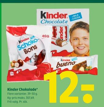 Coop 365 Kinder chokolade tilbud