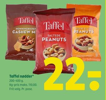 Coop 365 Taffel nødder tilbud