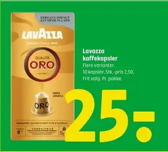 Coop 365 Lavazza kaffekapsler tilbud