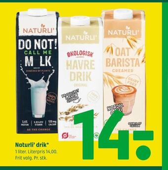 Coop 365 Naturli' drik tilbud
