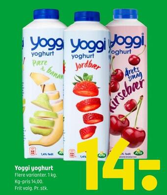 Coop 365 Yoggi yoghurt tilbud