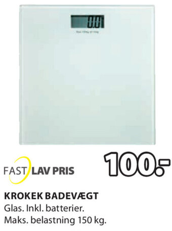 JYSK Krokek Badevægt 150 kg tilbud