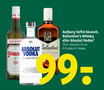 Coop 365 Taffel akvavit snaps tilbud