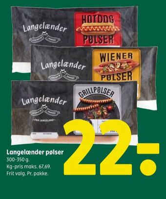 Coop 365 Langelænder hotdogpølser tilbud