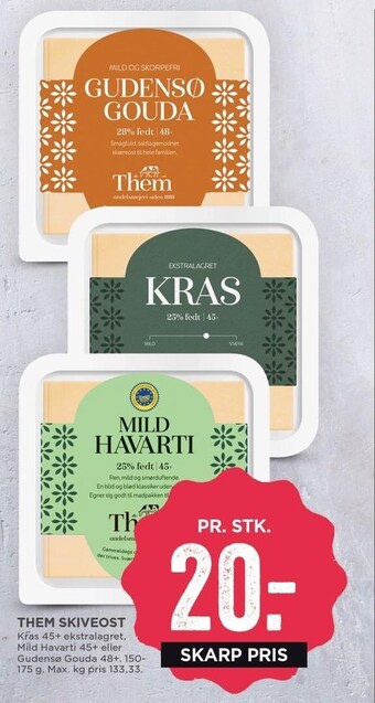 MENY Them skiveost tilbud