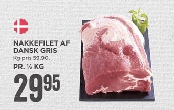 MENY Nakkefilet af dansk gris tilbud