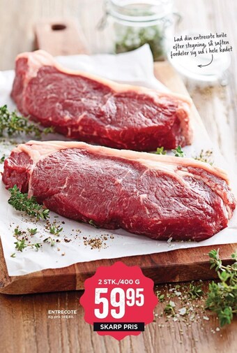 MENY Entrecote tilbud