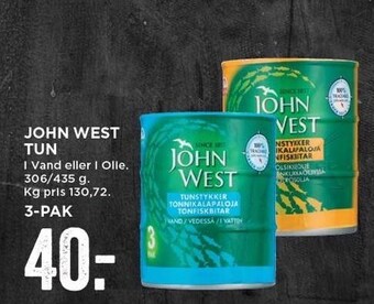 MENY John west tun tilbud