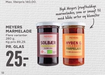 MENY Meyers marmelade tilbud