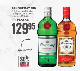MENY Tanqueray gin tilbud