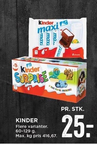 MENY Kinder tilbud