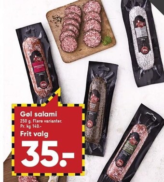 Bilka Gøl salami tilbud