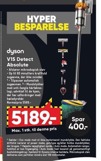 Bilka Dyson v15 detect absolute tilbud