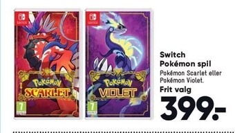 Bilka Switch pokémon spil tilbud