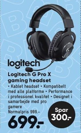 Bilka Logitech g pro x gaming headset tilbud