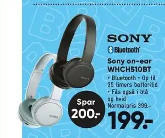Bilka Sony on-ear whch510bt tilbud