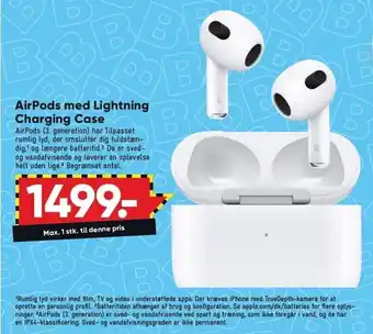 Bilka Airpods med lightning charging case tilbud