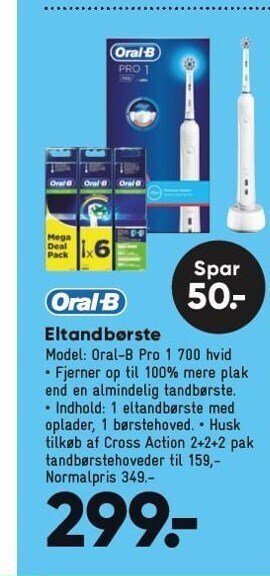Bilka Oral-b eltandbørste tilbud