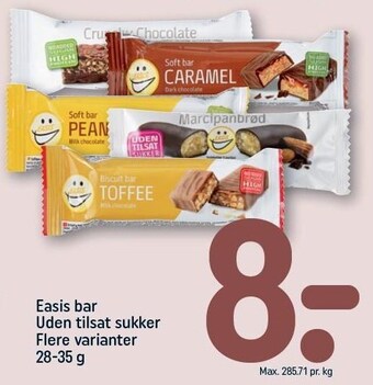 REMA 1000 Easis bar uden tilsat sukker tilbud