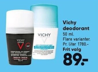 Bilka Vichy deodorant tilbud