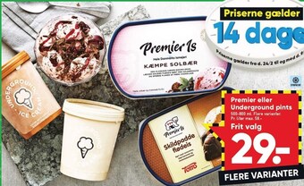 Bilka Premier eller underground pints tilbud