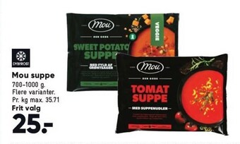 Bilka Mou suppe tilbud